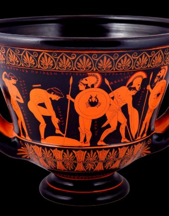 CLASSICAL KRATER WITH THE DEATH OF SARPEDON