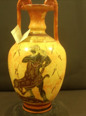 CLASSICAL AMPHORA WITH APOLLON ON THE CHARIOT OF THE SUN FREE DESIGNED AMPHORA