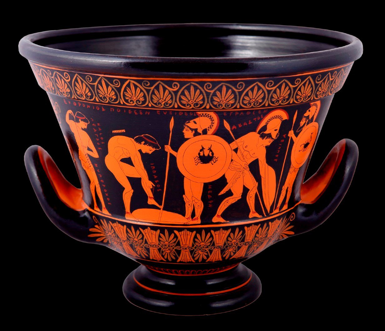 SMALL CLASSICAL KRATER WITH THE DEATH OF SARPEDON