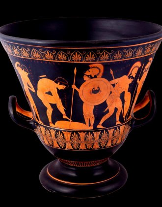 LARGE CLASSICAL KRATER WITH THE DEATH OF SARPEDON 2