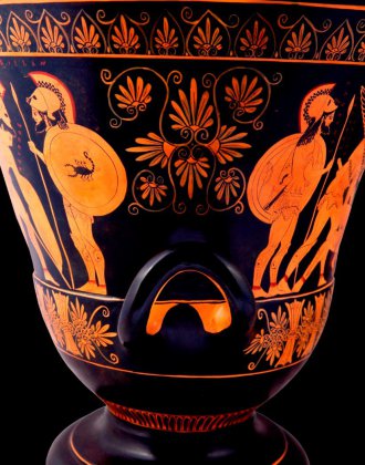 LARGE CLASSICAL KRATER WITH THE DEATH OF SARPEDON 3